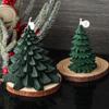 Stacked Leaves Santa Tree Resin Mould Bubble Stripe Plant Candle Soap Silicone Mold Pine Cones Christmas Gifts Party Cake Decor