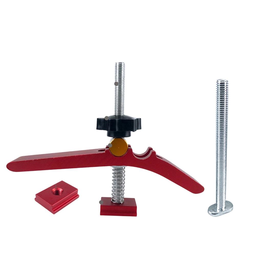 ABBN-2X Woodworking T-Track Hold Down Clamp Set Aluminum T-Slot Table Workbench Wood Fixture Clamping Platen B