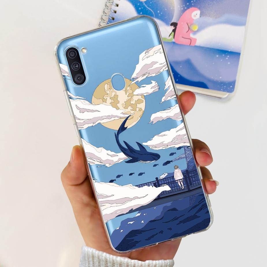 Чехол для Samsung Galaxy A11 SM-A115F Популярный Расписной Чехол Мягкий Силиконовый Чехол для Телефона Для Samsung A11 M 11 Galaxy M11 M115F Fundas