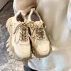 Dad Shoes Ins Trendy Super Popular Women's Shoes Autumn and Winter New Thick Bottom Versatile Niche Casual Sneakers