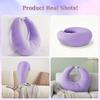 Ergonomic Gaming Pillow, Velvet U-Shaped Lap Cushion with Memory Foam for Long Sessions, Arm Support Reading Pillows for Bed & Sofa