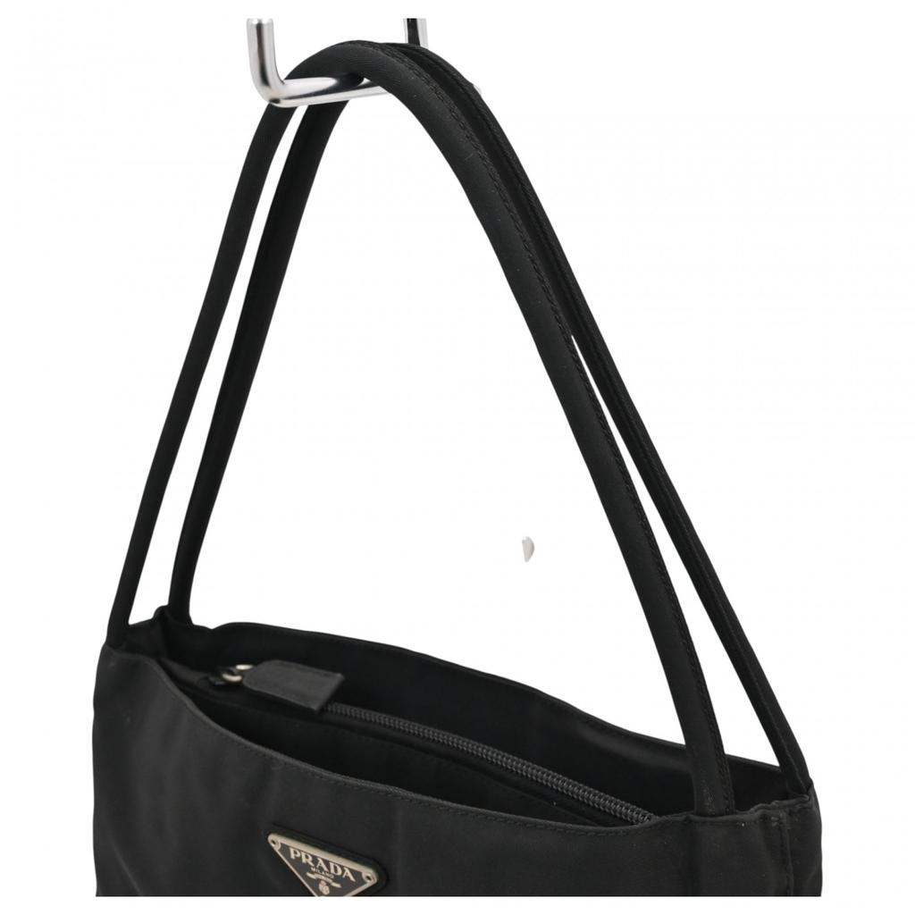 Auth PRADA Tessuto Nylon Shoulder Bag Black Pr1112ss