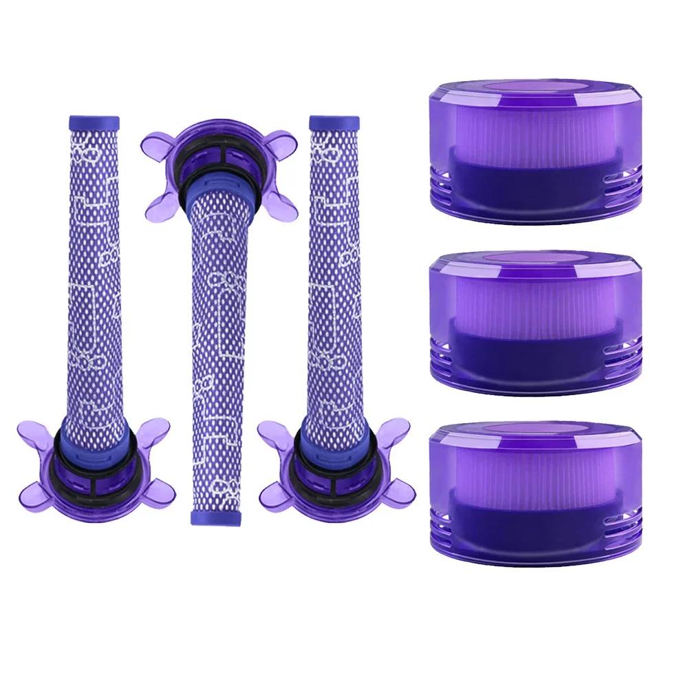 Filter for Dyson V8 for FOCUS Mattress SV25 SV37 Handheld Vacuum Cleaner, Replacement Pre Post Filter Part No. 965661-05