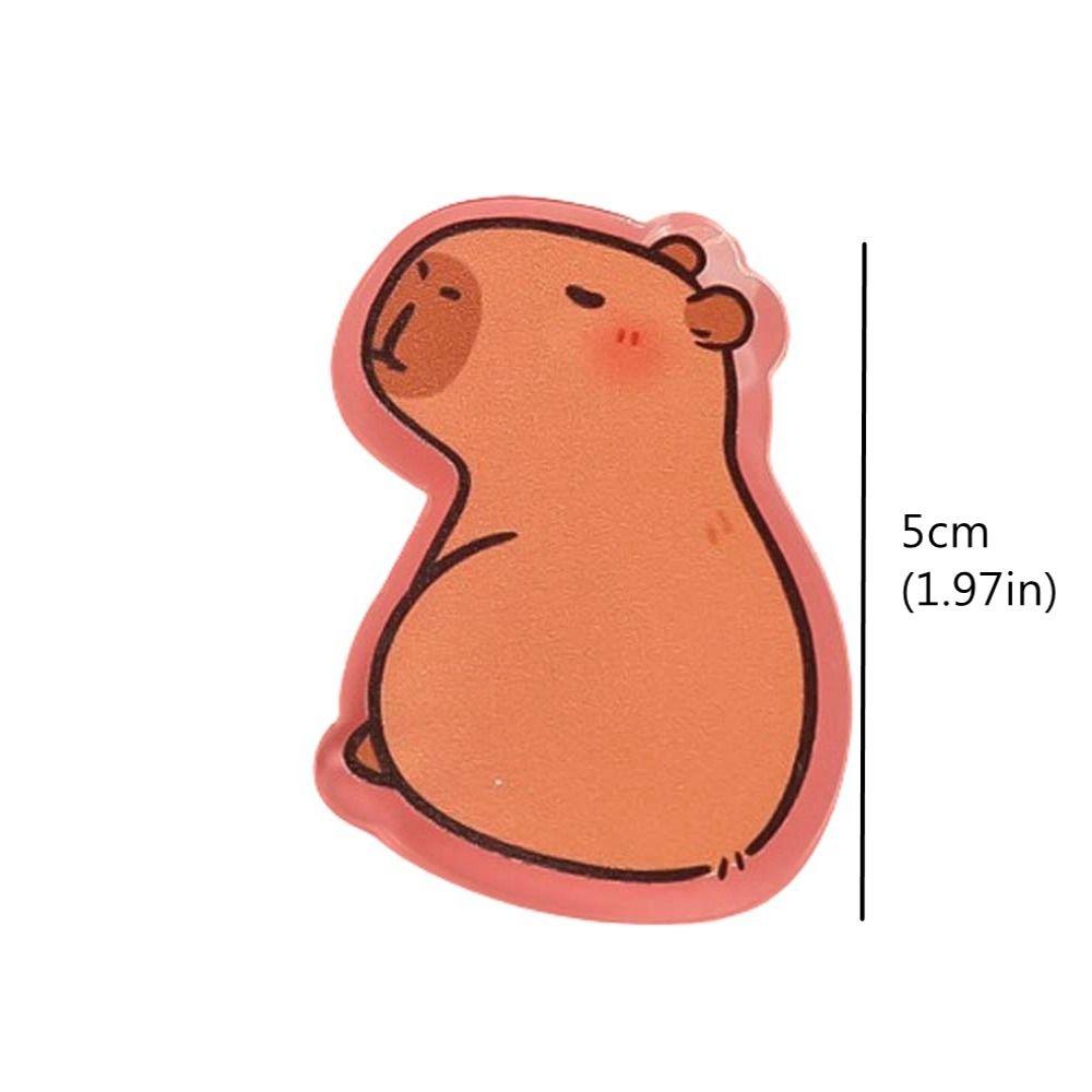 Милая акриловая булавка в виде капибары, нагрудный знак, значок капибары, изысканная брошь в виде капибары, унисекс