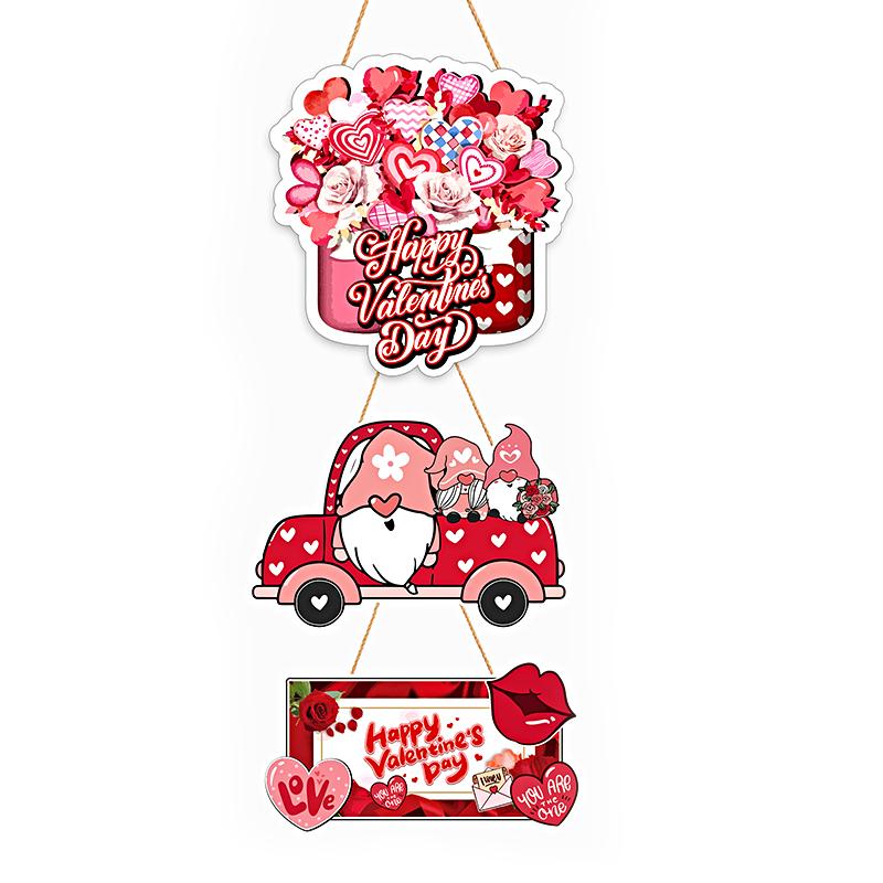 1 шт. День святого Валентина Свадебные принадлежности Праздничная маскарадная вечеринка Бумажное украшение на дверь Подвесное украшение Подвесная карточка Подвеска на дверь