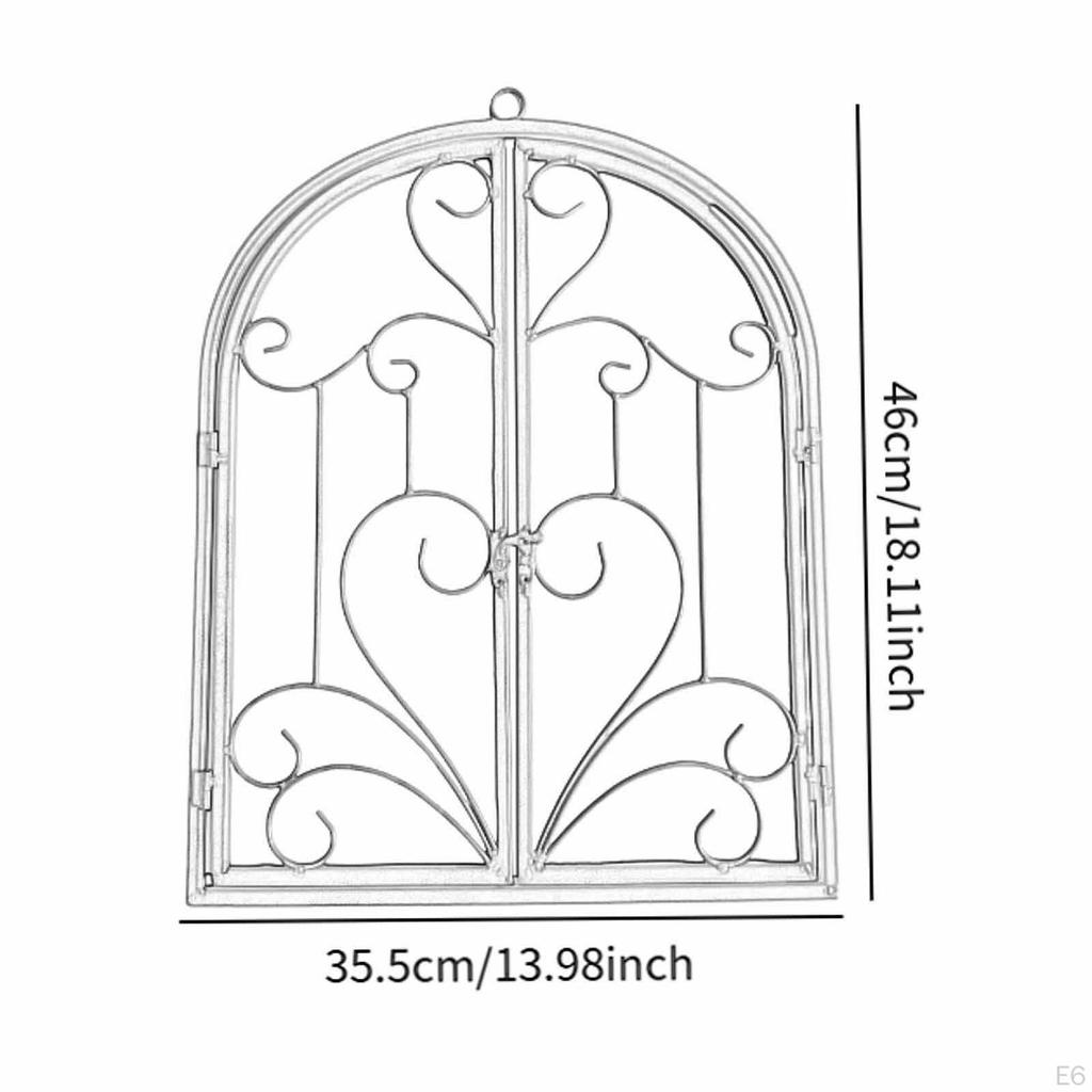 Metal Wall Decor with Arched Window Theme