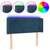 LED Headboard in Dark Blue 93 x 16 x 78 88 cm Velvet