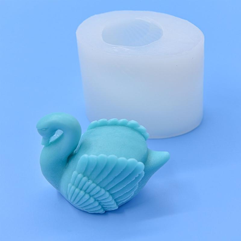 Мультяшная форма-лебедь из силикона DIY Ручная работа Формы для эпоксидной смолы Кристалл Инструмент для выпечки Шоколада Форма для Сахарного Торта Фонданта