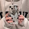 Для iPhone 16 Pro 13 Чехол Роскошный Зеркальный Серебристый Чехол для Телефона с Бабочками iPhone 15 14 11 12 Pro Max 16 Plus XR X XS Ударопрочный Чехол