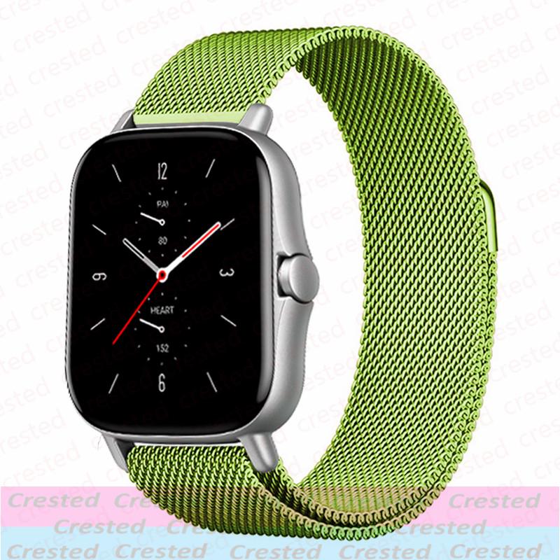 Миланский петлевой ремешок Для Amazfit GTS/2/2e/3/4/GTS2 Mini/GTR/47мм/GTR2/3/4/5/Pro stratos Браслет Amazfit bip 6 5 20мм/22мм ремешок