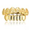 Модные золотые серебряные хип-хоп накладки на зубы Grillz верхние нижние металлические колпачки на зубы стоматологические украшения для мужчин женщин