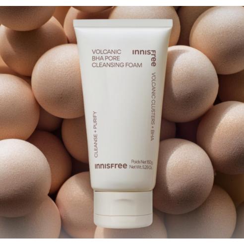 Innisfree Очищающая пенка с BHA-кислотами для пор вулканического происхождения 150 г