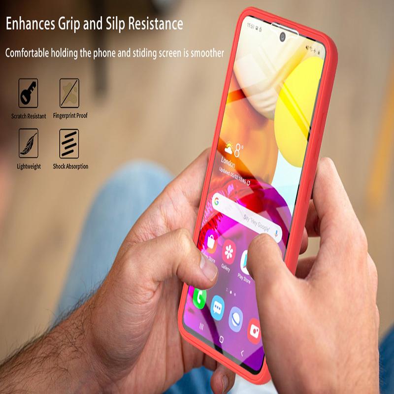 Чехол для телефона с полной защитой на 360° для Samsung Galaxy M02 M06 M12 M32 M33 M52 M53 F06 Прозрачный гибридный жесткий чехол Силиконовый мягкий чехол