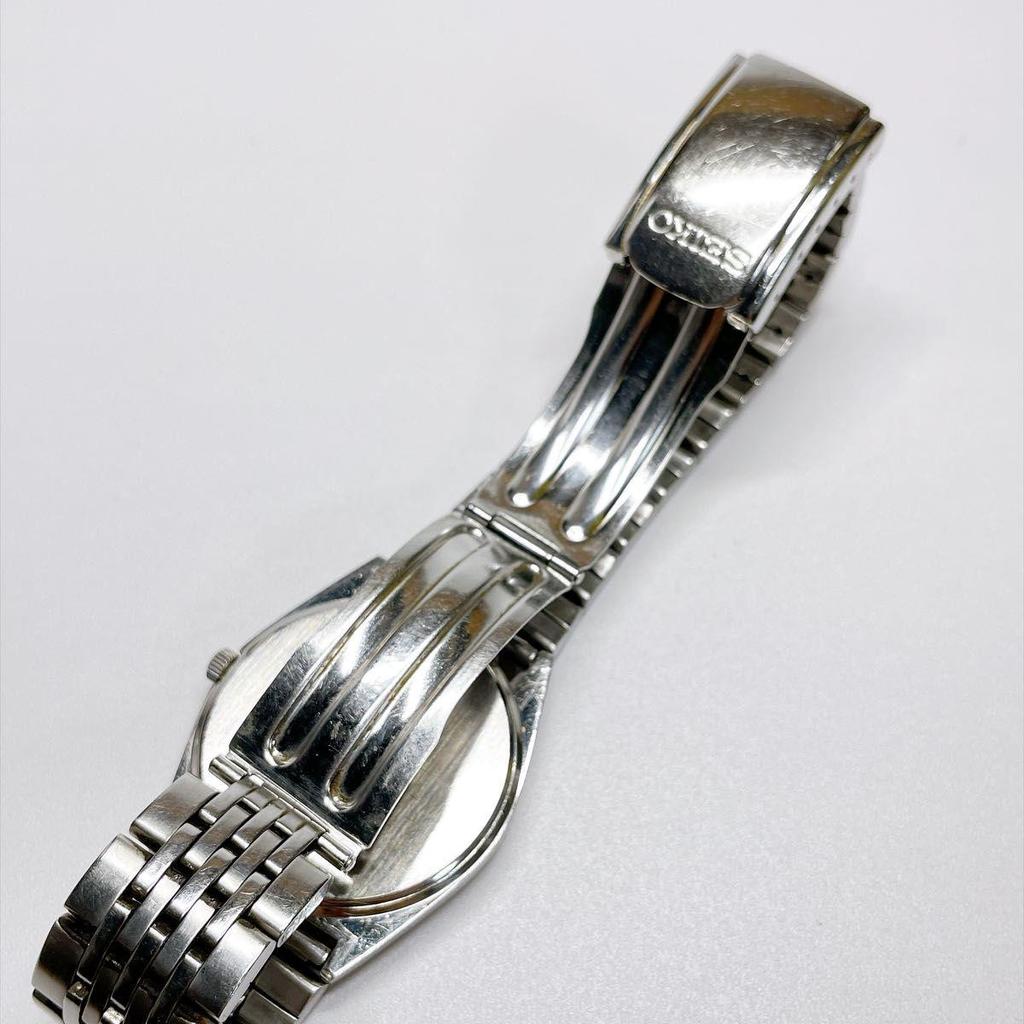 Used 457 SEIKO Men's Watch Quartz Day-Date New Battery Working
