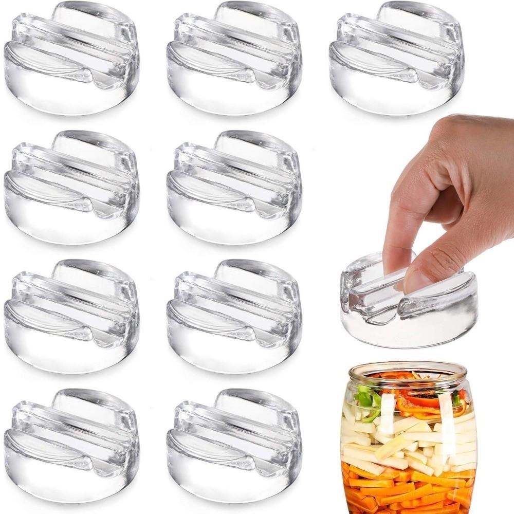 Heavy Glass Fermentation Weights with Handle Fermentation Weight Set Cheese Fermentation