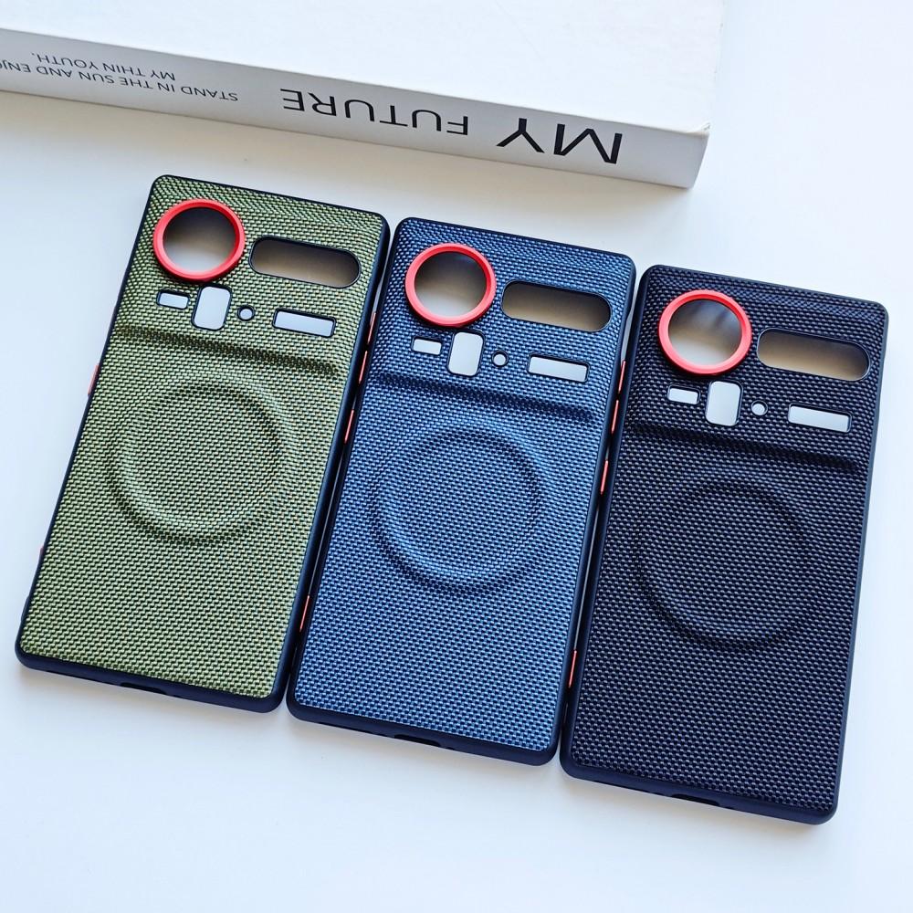 Для чехла телефона ZTE Nubia Z80 Ultra Z70 Ultra Z70S Ultra, изготовлен из материала Kona leather, минималистичный стиль, с магнитной функцией