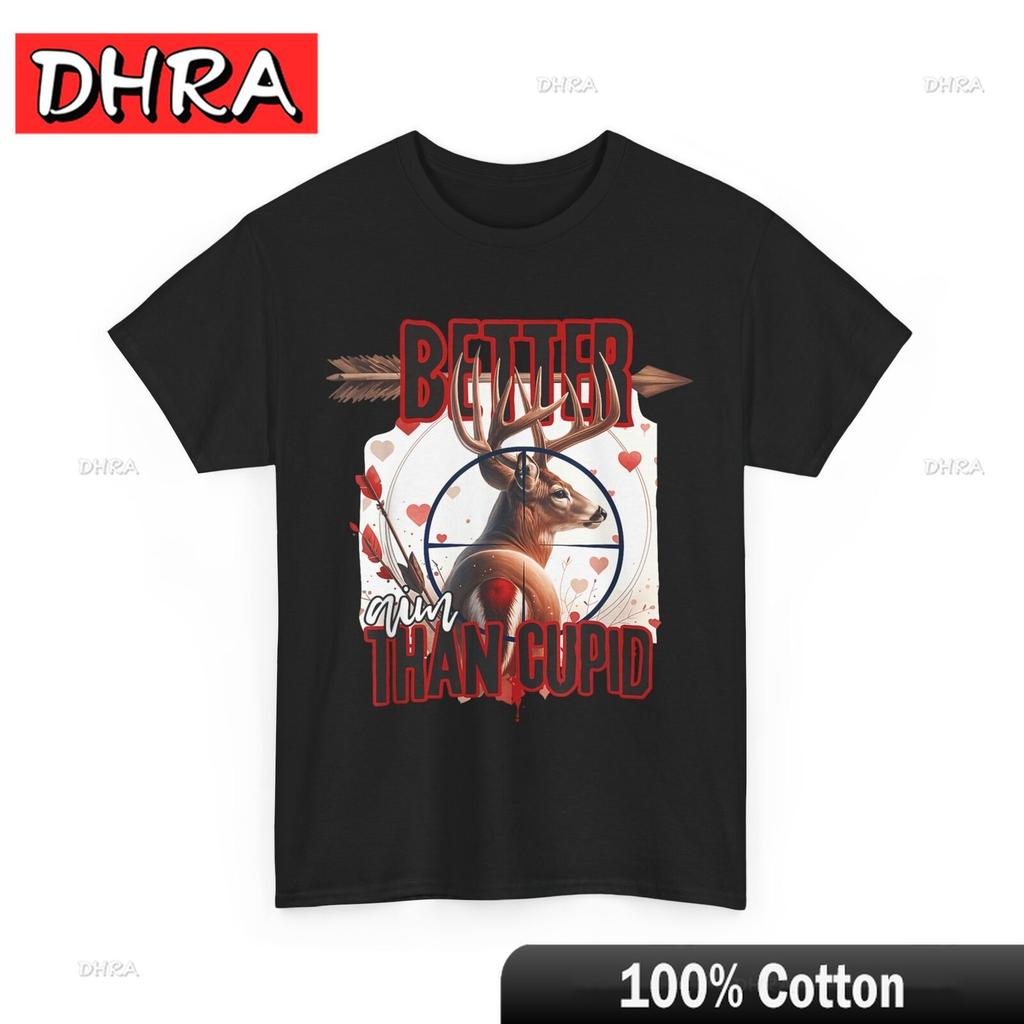 I Aim Better Than Cupid Valentines Deer Hunting for Boys UNIsex TShirt Unique Tshirts Simple Chic Tshirt Graphic Back To School