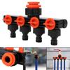 Water Pipe Hose 4 Way Hose Splitters One In Four Pipe Tap Connectors New Valve Splitter