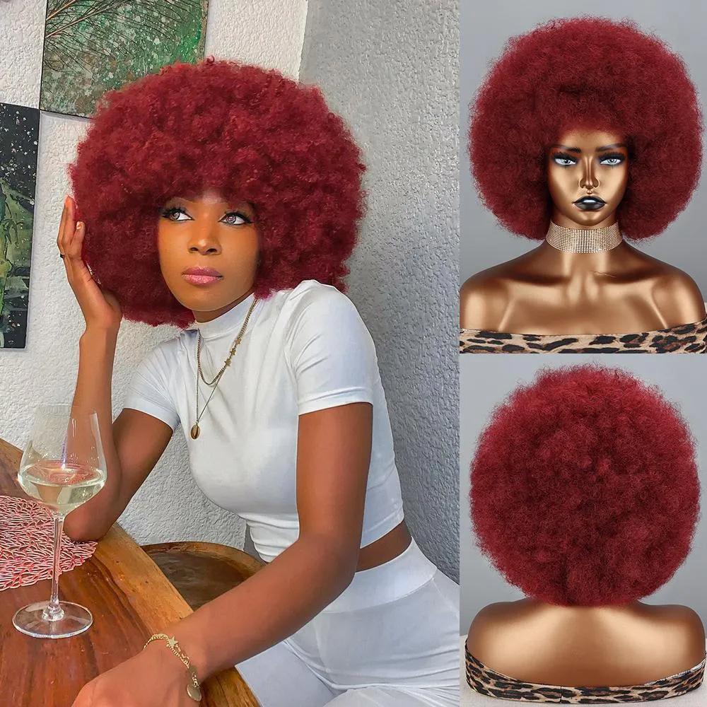MISS WIG Синтетический короткий кудрявый парик африканские кудри парик с крупными локонами повседневный косплей парик из высокотемпературного волокна для женщин
