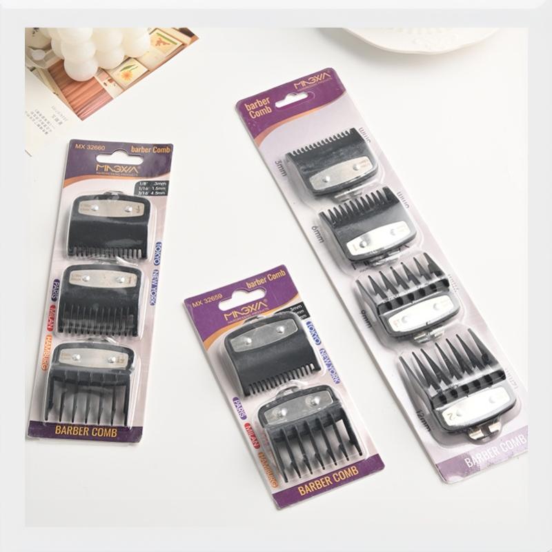 1/2/3/4Pcs Hair Clipper Limit Guard Set Multi-size Guide Combs Portable Trimmer Tools for Travel Daily Hair Grooming