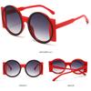 Unique Round Sunglasses UV400 Y2K Eyewear Trendy Contrast Color Shades  for Women & Men