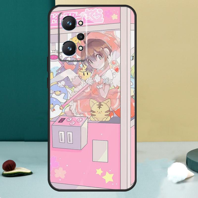 Retro Aesthetic Japanese Game Over For Realme 14 13 Pro Plus 10 11 12 GT 5 6 6T GT7 Pro C61 C55 C53 C51 C21Y C25S C75 C67 Case