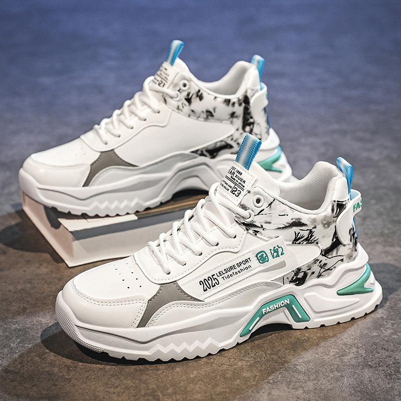Мода 2025 Роскошные мужские вулканизированные туфли Летние повседневные кроссовки для мужчин Уличные беговые Платформа Дизайнерские для скейтборда Tenis Masculino