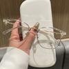 Новые суперлегкие полуободковые очки для женщин Модные Очки с большой оправой для маленького лица