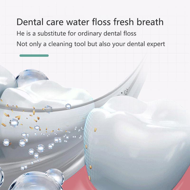 Портативный USB-перезаряжаемый ирригатор для полости рта с импульсным скалером и пятью насадками