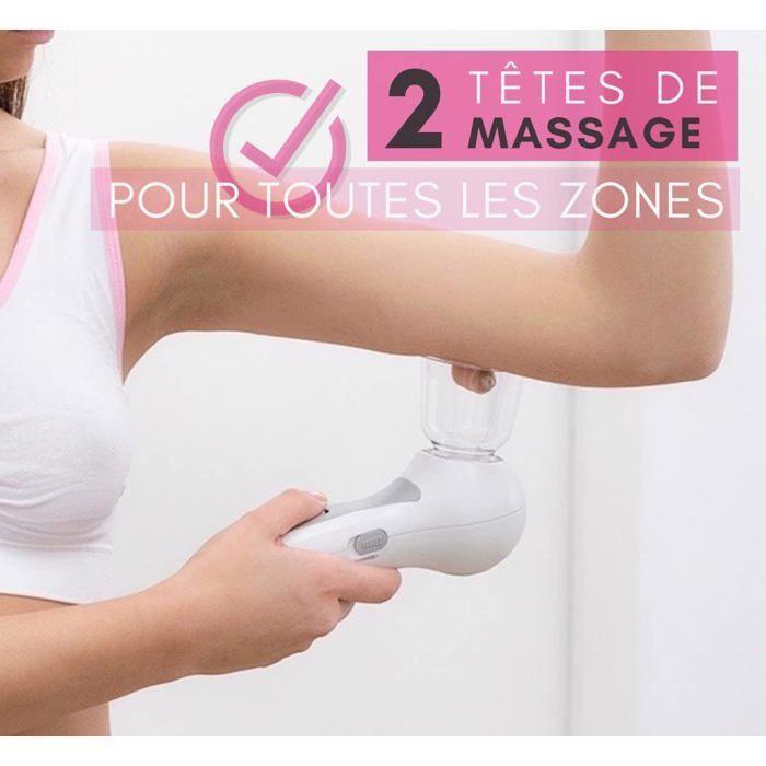 Masseur à vide anti-cellulite - CELLUSTOP - Aspirateur Palper-Rouler - 2 ventouses - Batterie 800mAh - Recharge USB
