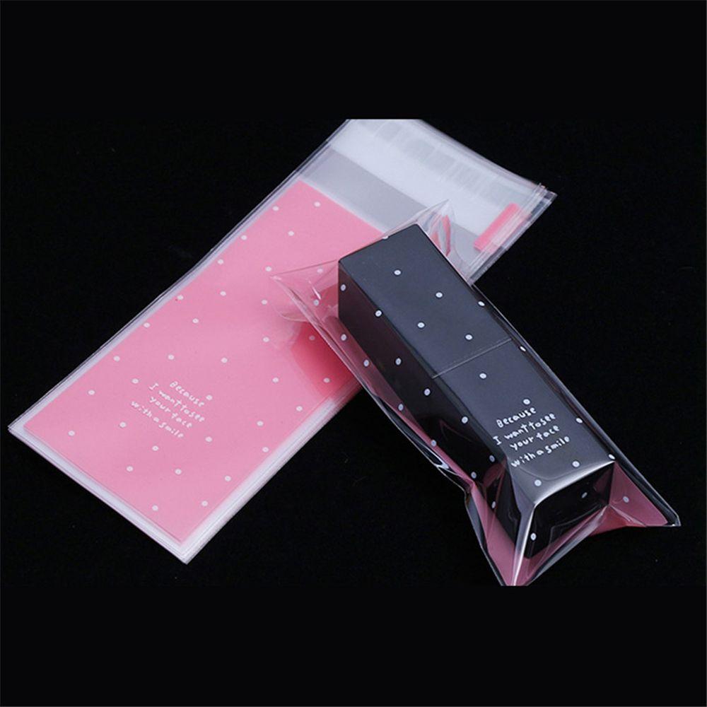 100pcs/lot Cute Bow Party Supplies Wedding Favors Lipstick Bag Gift Packages OPP Bags Plastic Pocket