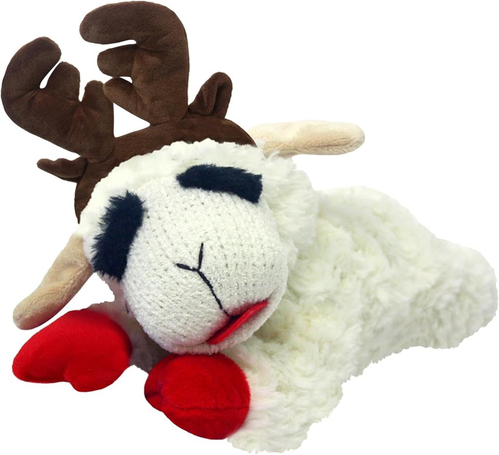 Dog Plush Toy - Squeaky Toy for All Dogs - Extra Soft Plush - Stuffed Animal Dog Toy for Cuddling & Playing - Cute Pet Toy (6", Cream)