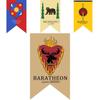 Флаг-баннер «Игра престолов» из полиэстеровой ткани для тематического декора комнаты