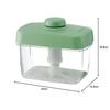 Risu Instant Pickle Container, Square, Green, 1.6L, Hi-Pet, Recipe Included, Made in Japan, S-16