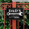 2D Flat, 1pc Dad's Fix-It Shop Aluminium Sign 8x12 Inch - Wrench Design, "If Dad Can't Fix It" Quote, Garage & Workshop Decor, Father's Day Gift for