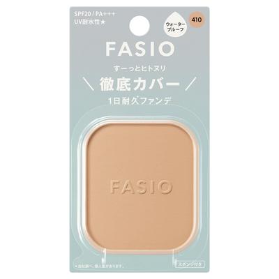 FASIO Стойкая пудровая основа [Все 3 оттенка Сменный блок и футляр] 10 г SPF20 PA+++ Водостойкая, Высокая степень покрытия