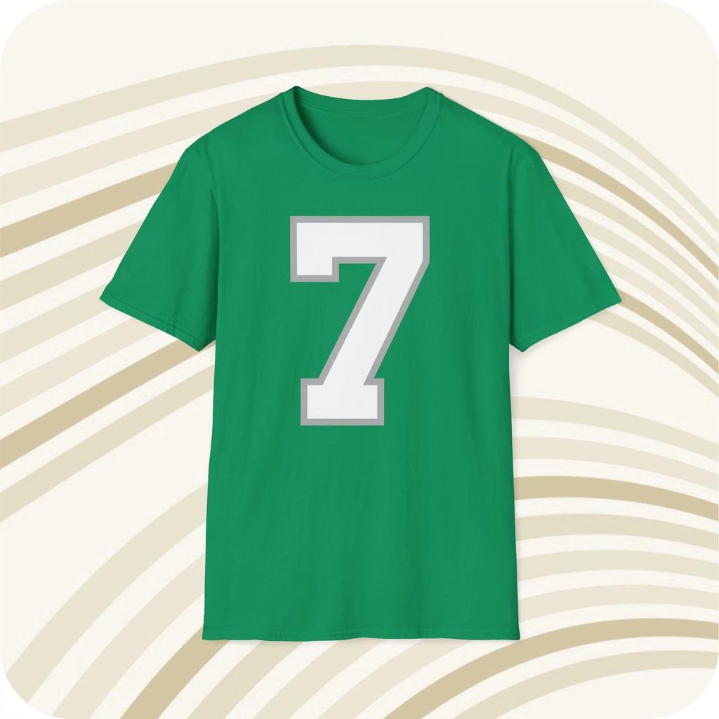 Ron Jaworski #7 Philadelphia Eagles NFL Jersey T shirt - Front & Back Print