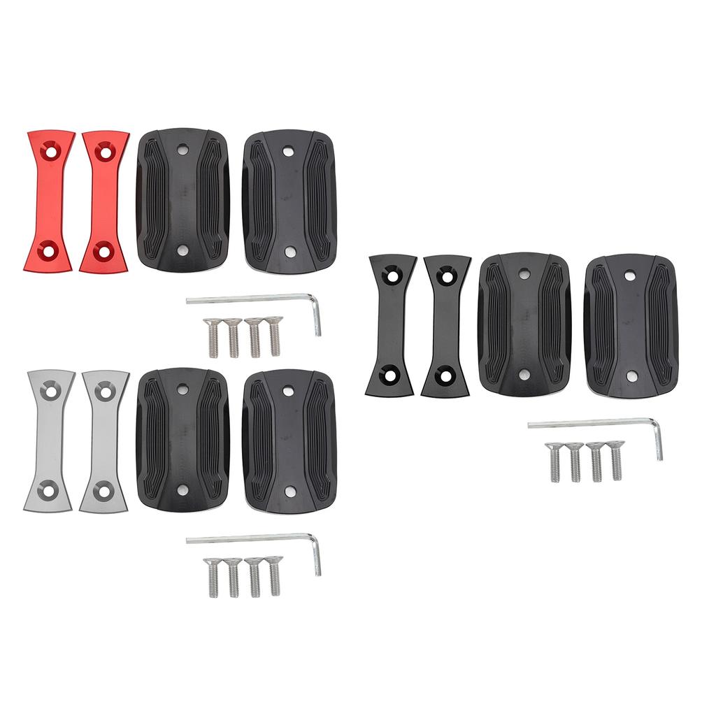 Pair of Motorcycle Brake Fluid Reservoir Cap Aluminium Alloy for XMAX 300 125 250 2017-2023