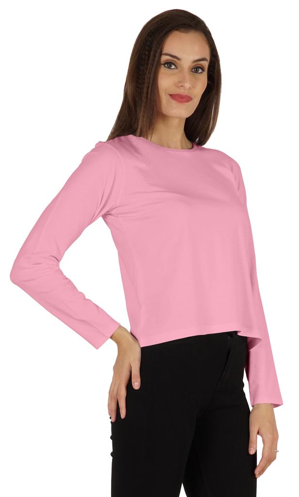 Inkmeso Perfect Long Sleeves T-shirt For Women Casual Regular Fit Basic Solid Everyday Tee