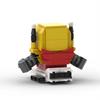 Квадратноголовые минифигурки MOC, совместимые строительные блоки, Универсальный Герой Робот-Получатель Нет. 3D-фигурка из конструктора для самостоятельной сборки