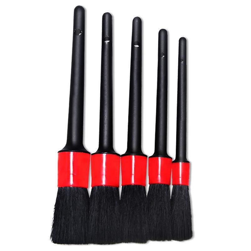 5Pcs Car Detail Brush, Car Wash Maintenance Gap Brush Car Air Conditioner Trend Brush Multi-functional Cleaning Brush