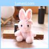 Rabbit Pendant Plush Keychain Animal Toys Doll Keyring Cartoon Pendants Bag