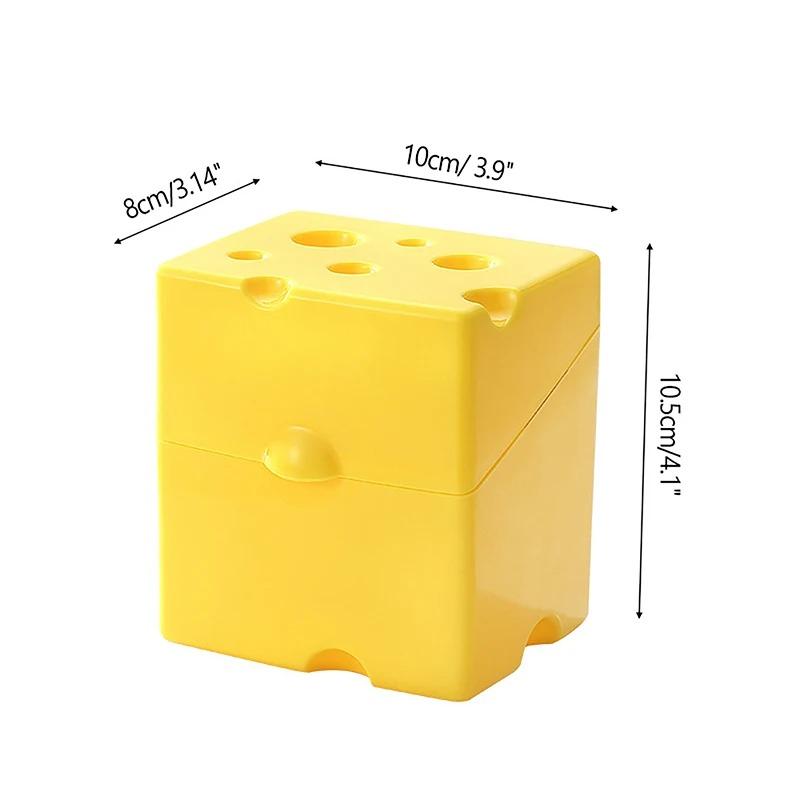 Sliced Cheese Storage Container Plastic Butter Block Lid Box Cheese Slice Saver Flip Slice Cheese Box Kitchen Gadgets
