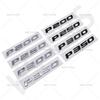 3D P200 P250 P300 P350 Letters Emblem  Car Door Side Fender Decal Rear Trunk Badge Tailgate Sticker Decorative Accessories