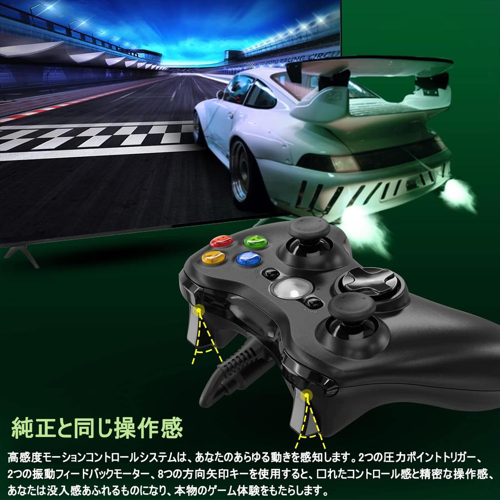 Проводной геймпад Xbox, модернизированный контроллер ENKE Xbox 360, геймпад для ПК, подключение по USB, без задержки, усиленная кнопка, эргономичная двойная вибрация, обновление