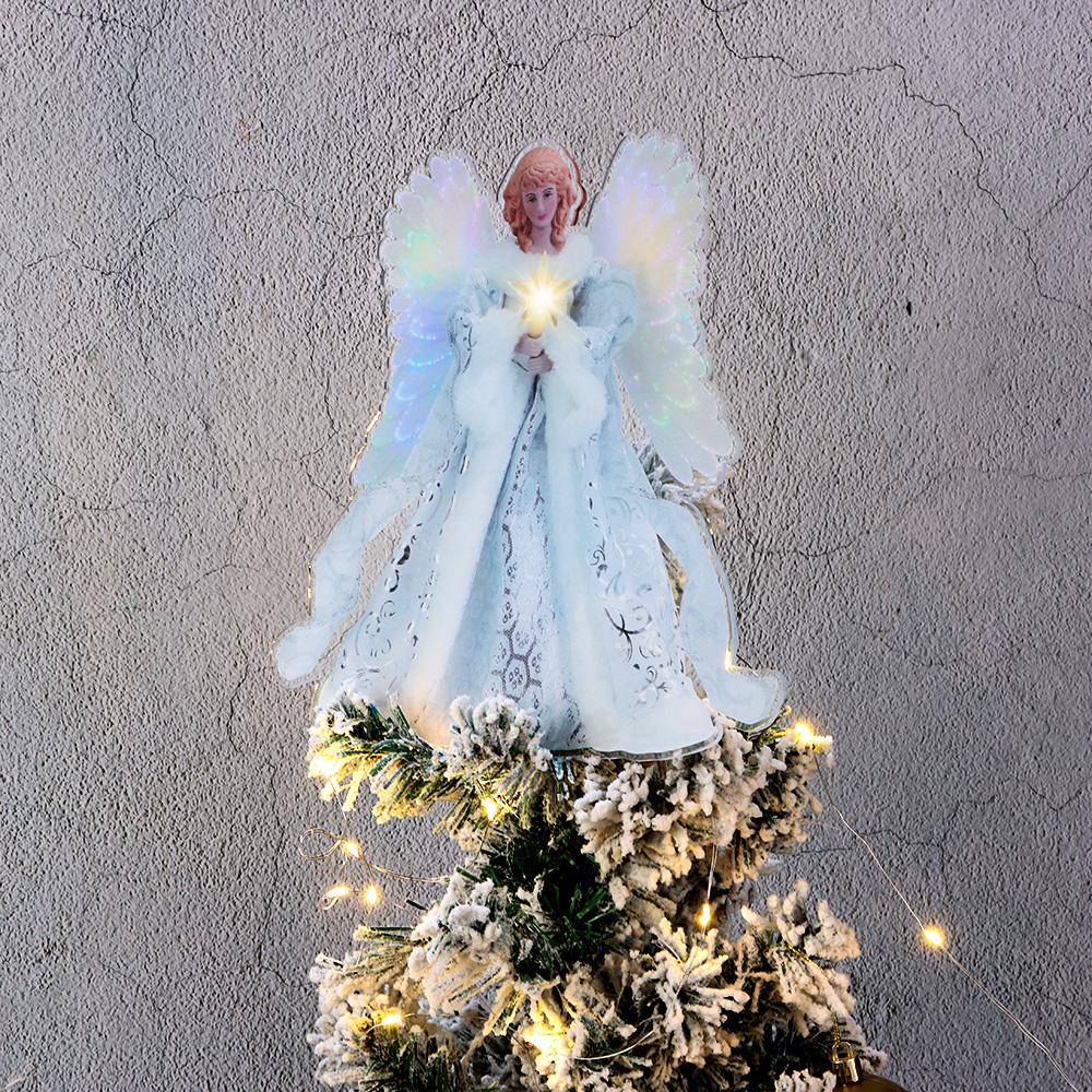 New Decoration Festive Xmas Christmas Tree Angel Pendant Topper Angel Fairy