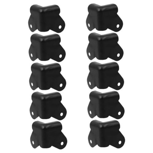 QUMIIRITY 10-Piece Speaker Corner Protection Angled Corner Guards, Cabinet Corner Guards, Speaker Corner Covers, Amplifier Speaker Corner Protectors,
