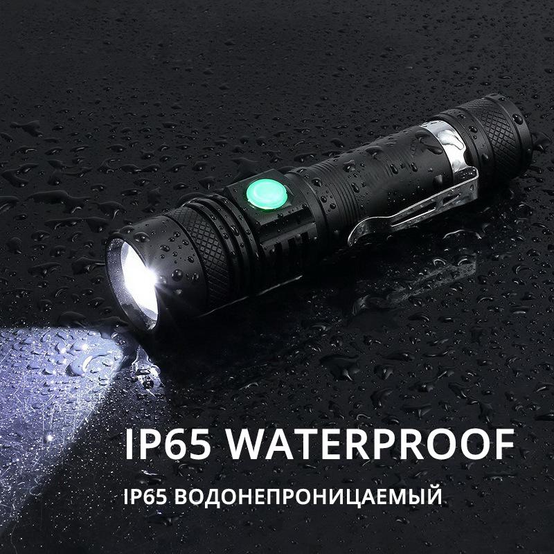 ZK40 Сверхяркий светодиодный фонарик Светодиодные ламповые бусины Водонепроницаемый фонарь С регулируемым зумом 4 режима освещения Многофункциональный