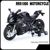 1:12 RRS1000 S1000RR Модели Мотоциклов Литье под Давлением из Сплава Мотоциклы Амортизация Рулевое Управление Передним Колесом Резиновые Шины Подарок Мальчикам
