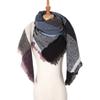 Women's Shawl New Scarf Autumn and Winter Large Plaid Triangle Scarf